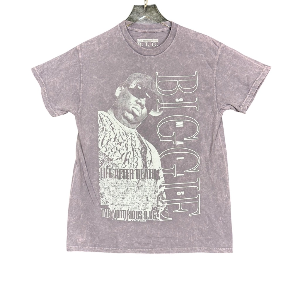 The Notorious B.I.G. T Shirt Mens Medium Purple Biggie‎ Smalls Life After Death